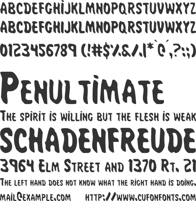 Miss Amanda Jones Cond font preview