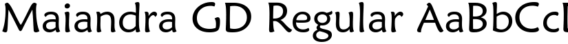 Maiandra GD Regular font