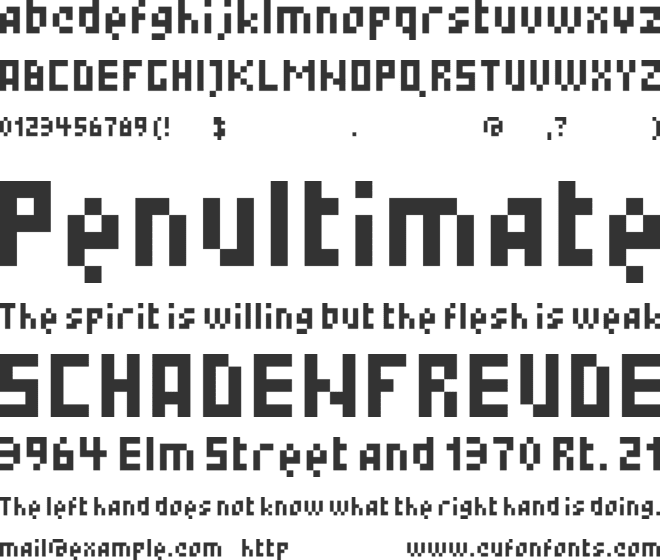 Lest font preview