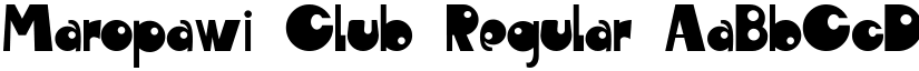Maropawi Club Regular font