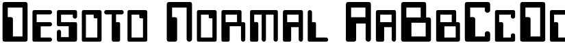 Desoto Normal font