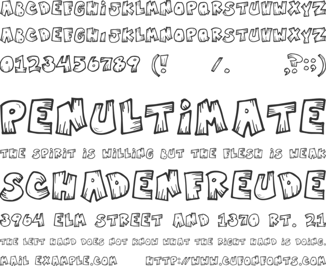 MisterVampire font preview