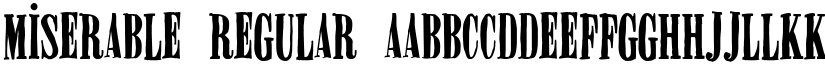 Miserable Regular font