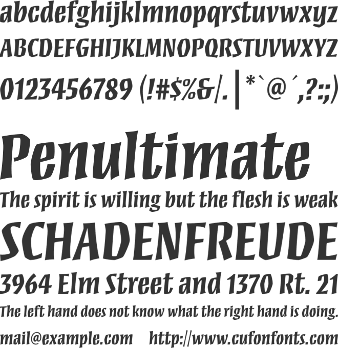 Mezz Web Pro font preview