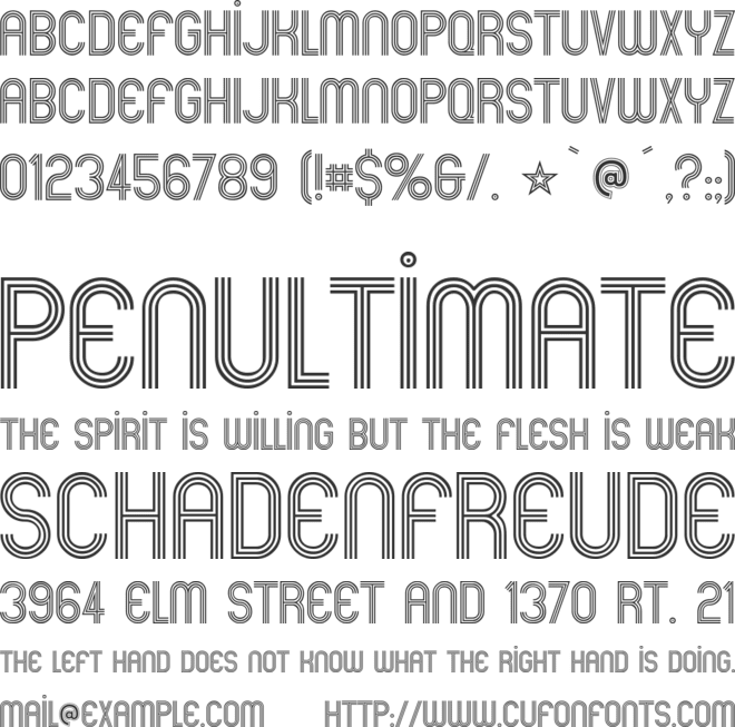 Mexcellent font preview