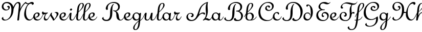 Merveille Regular font