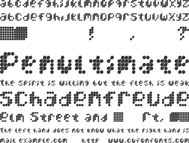 Mercury Blob font preview