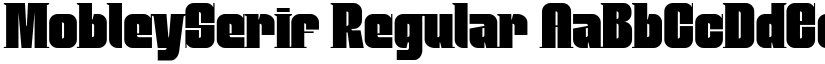 MobleySerif Regular font