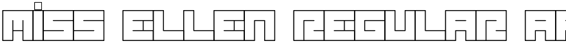 Miss Ellen Regular font