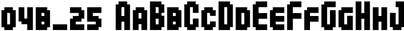 04b_25 font