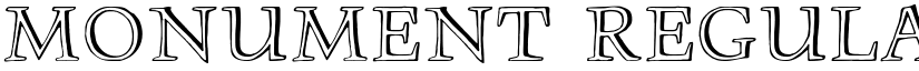 Monument Regular font