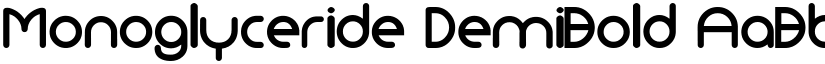 Monoglyceride DemiBold font