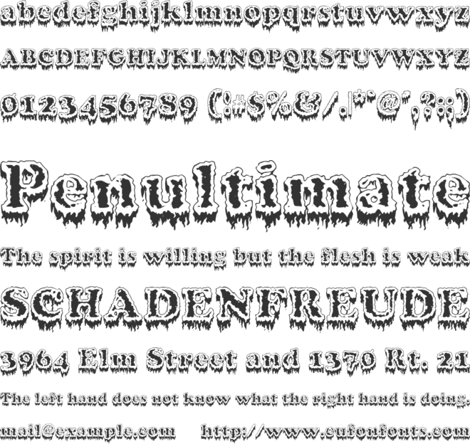 ModiusFrigid font preview