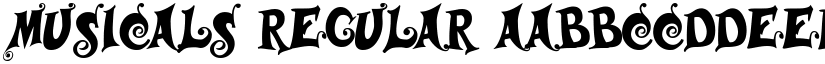 Musicals Regular font