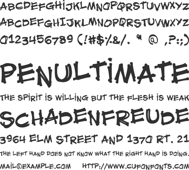 Mouth Breather BB font preview