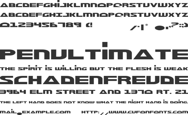 PCLifeMorse NK font preview