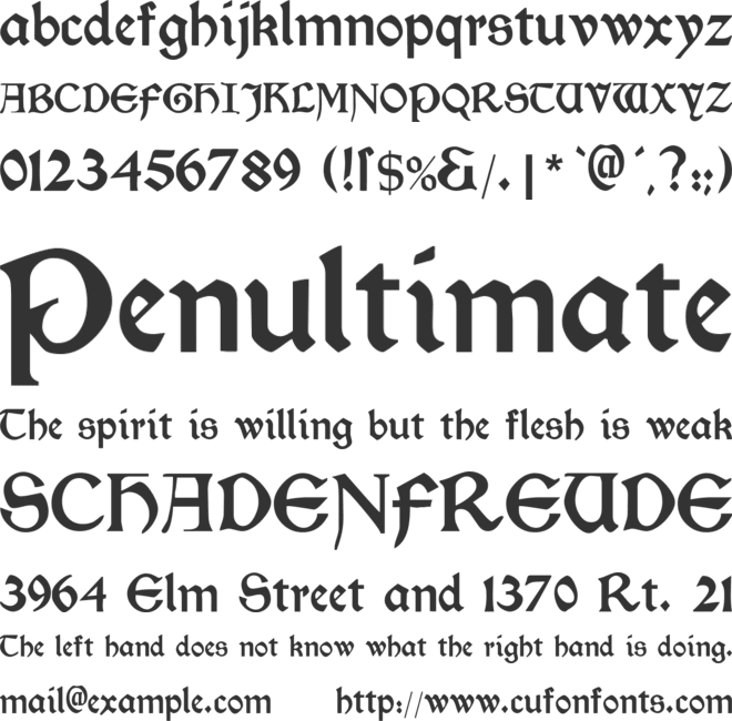 Morris Roman font preview