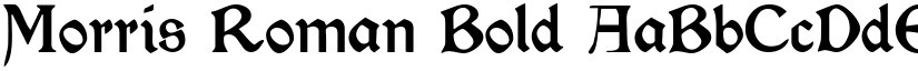 Morris Roman Bold font