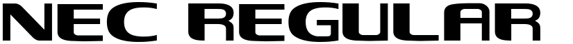 NEC Regular font