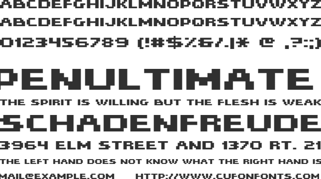 Hiskyflipper font preview