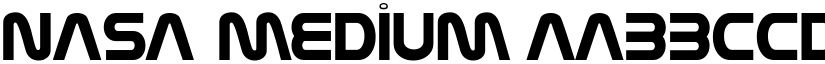Nasa Medium font