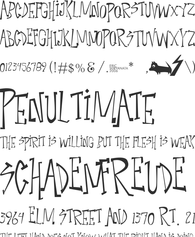 Narcoleptic Dance font preview