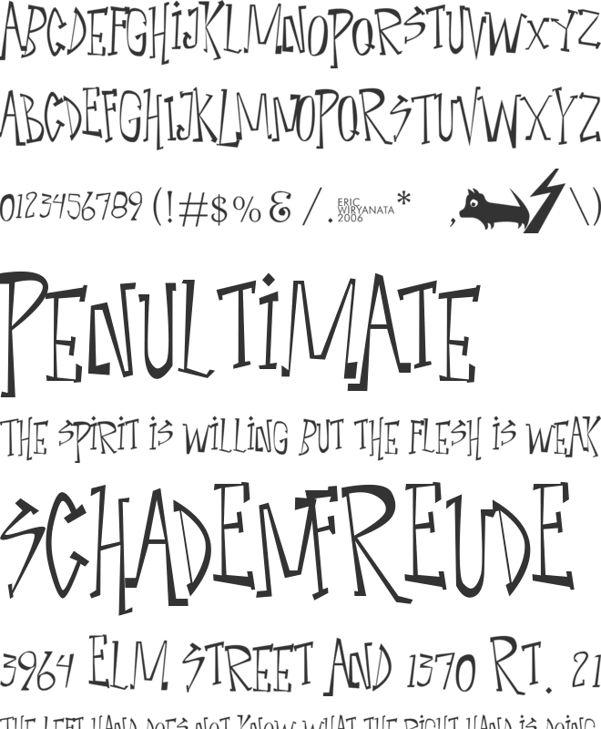 Narcoleptic Dance font preview