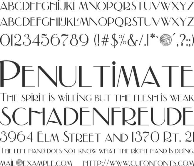 Nadall font preview