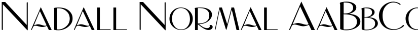 Nadall Normal font