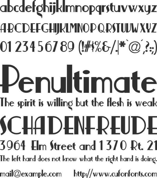 Nickerbocker-Normal font preview