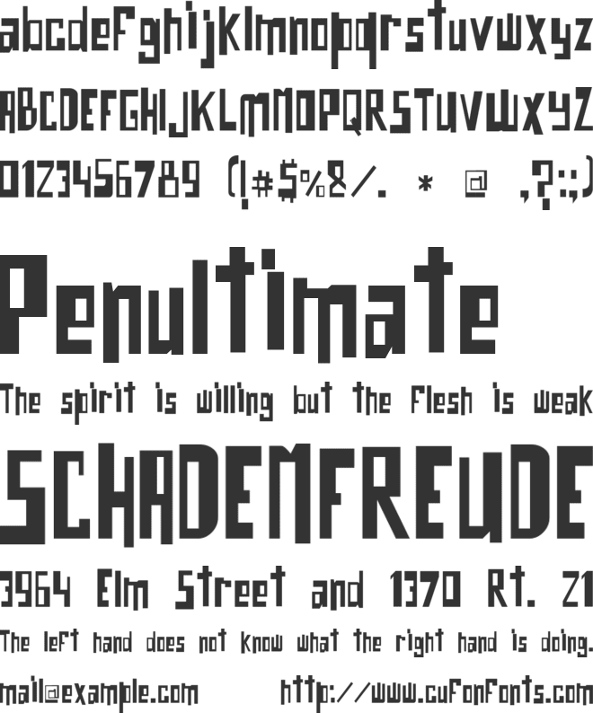 o bicho font preview