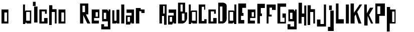 o bicho Regular font