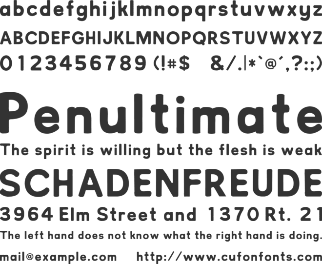 NorthBergen font preview