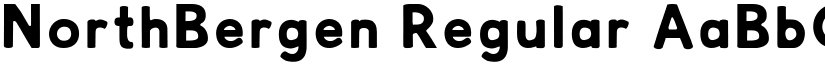 NorthBergen Regular font