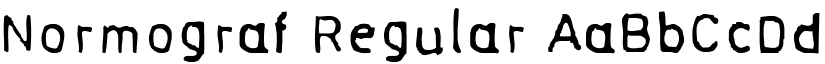 Normograf Regular font