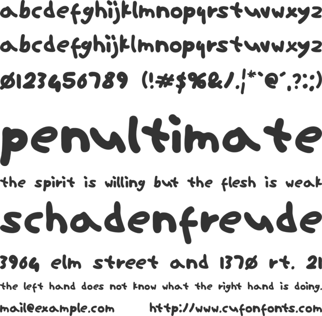 ninifont font preview