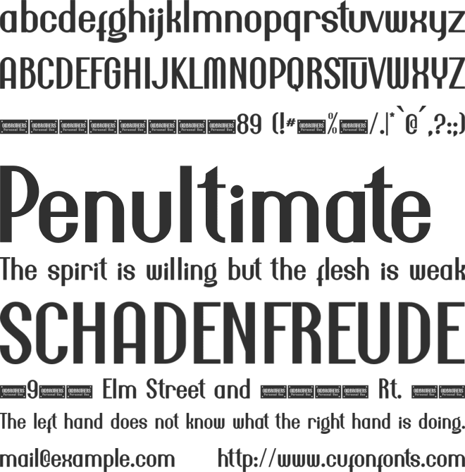Oldbrothers - Personal Use font preview