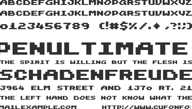 Harmonica font preview