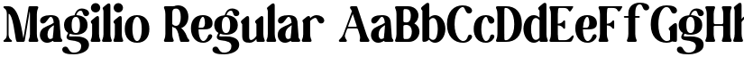 Magilio Regular font