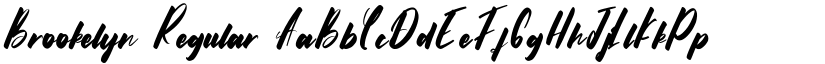 Brookelyn Regular font