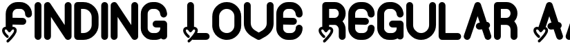 Finding Love Regular font