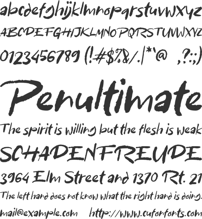 b Bike to Work font preview