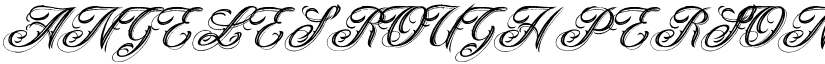 ANGELES ROUGH PERSONAL USE Bold Italic font