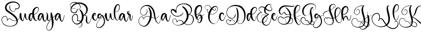 Sudaya Regular font