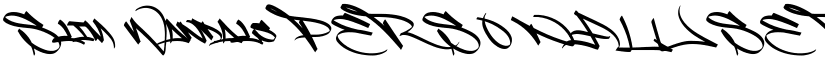 Slim Wandals PERSONAL USE Regular font