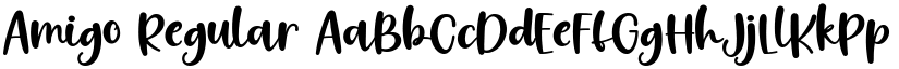 Amigo Regular font