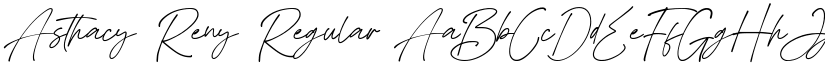 Asthacy Reny font download