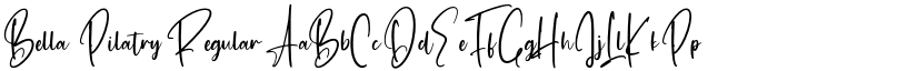 Bella Pilatry Regular font