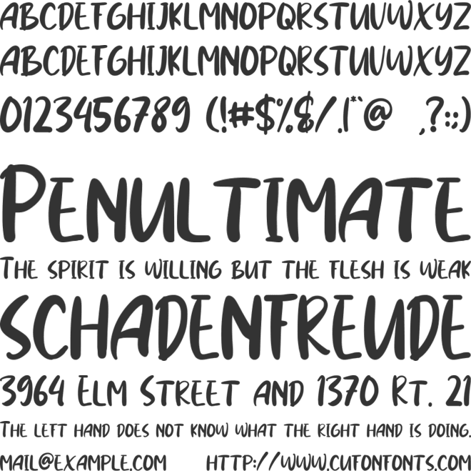 Cindyrella font preview
