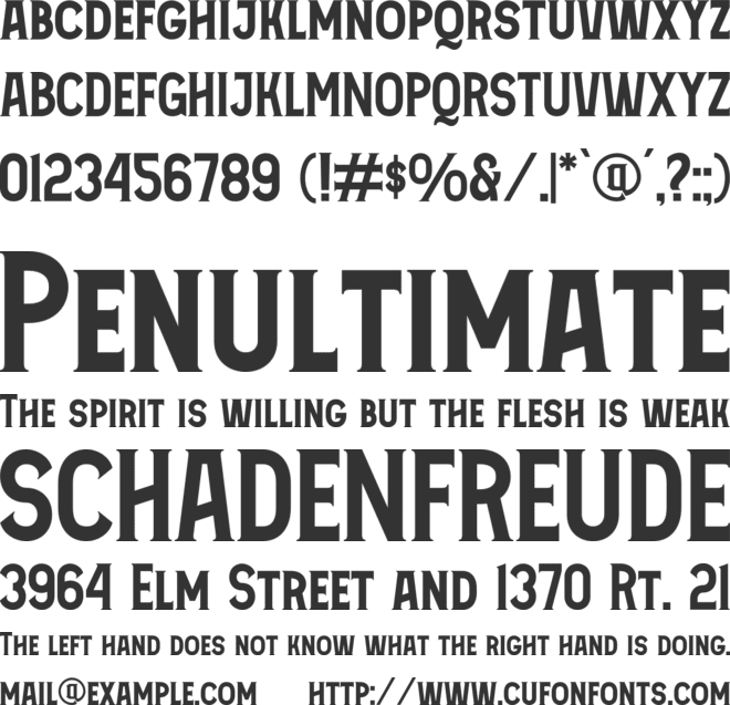 Sarkowik font preview